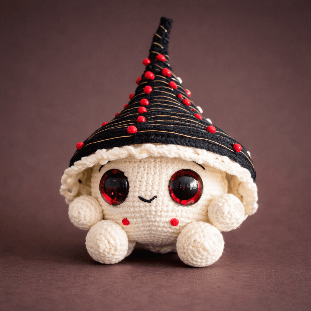 Amigurumi de cogumelo mágico