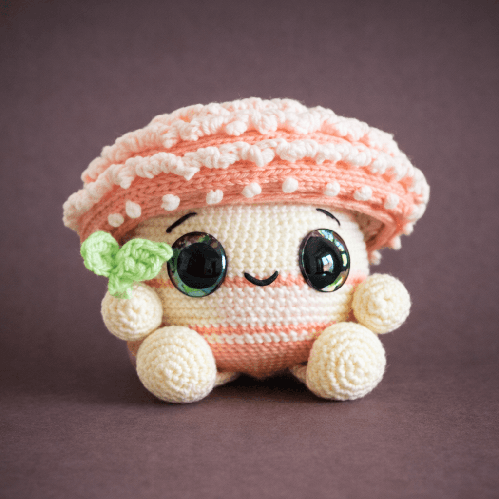 Amigurumi de cogumelo mágico