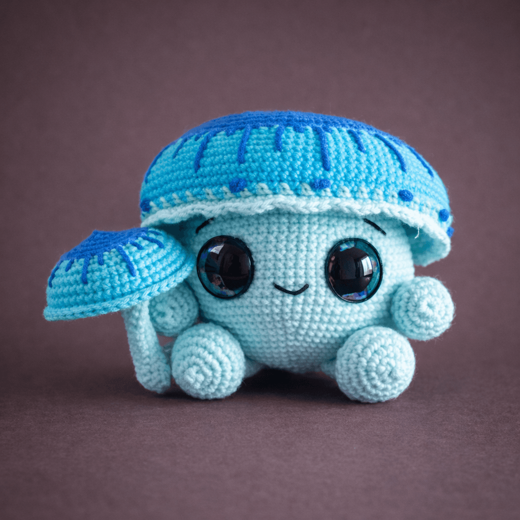 Amigurumi de cogumelo mágico